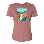 Lower Falls of the Yellowstone Ladies Cut Tee