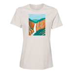 Lower Falls of the Yellowstone Ladies Cut Tee