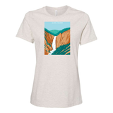 Lower Falls of the Yellowstone Ladies Cut Tee