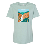 Lower Falls of the Yellowstone Ladies Cut Tee